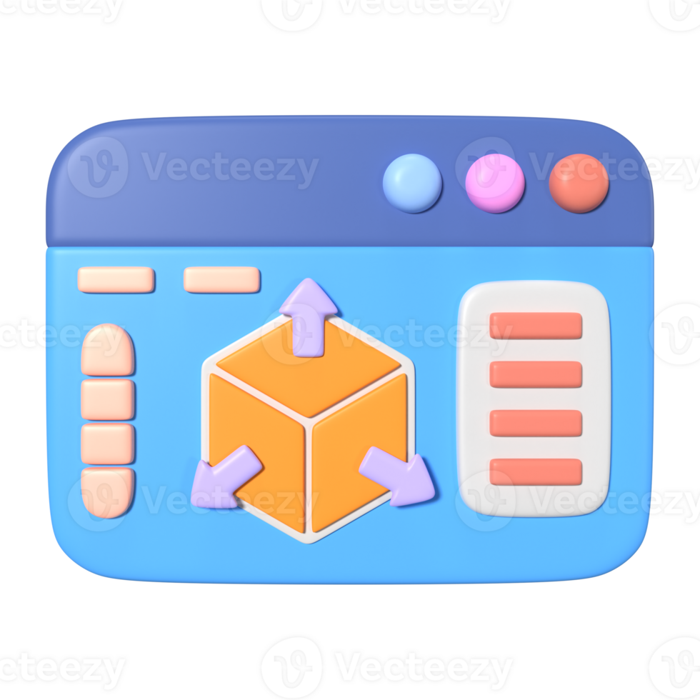 Slicer 3D Printer 3D Illustration Icon png