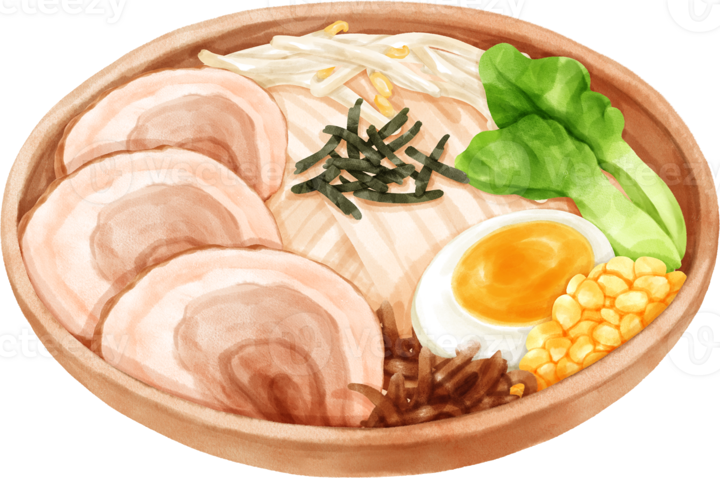 Watercolor Japanese Noodle png