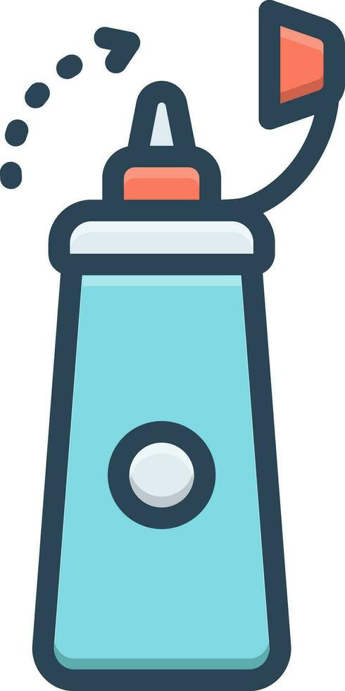 color icon for lid vector