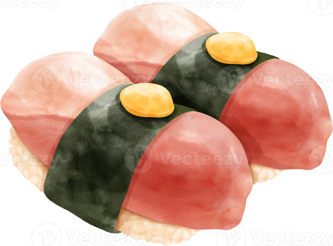 Watercolor Sushi illustration png