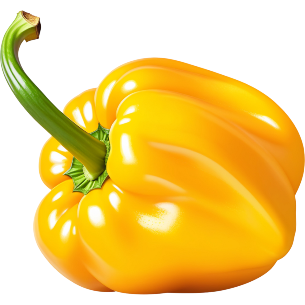 Realistic yellow pepper. AI Generative png