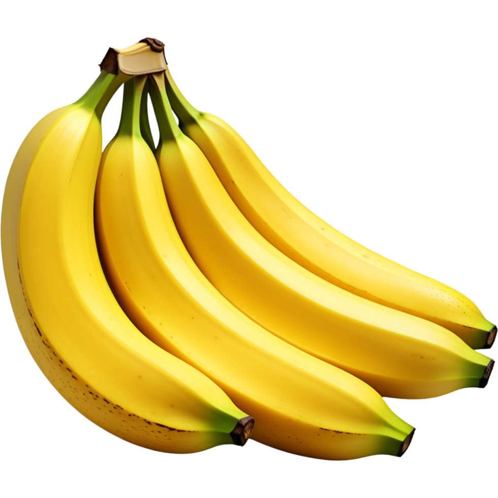 Realistic banana fruit. AI Generative png