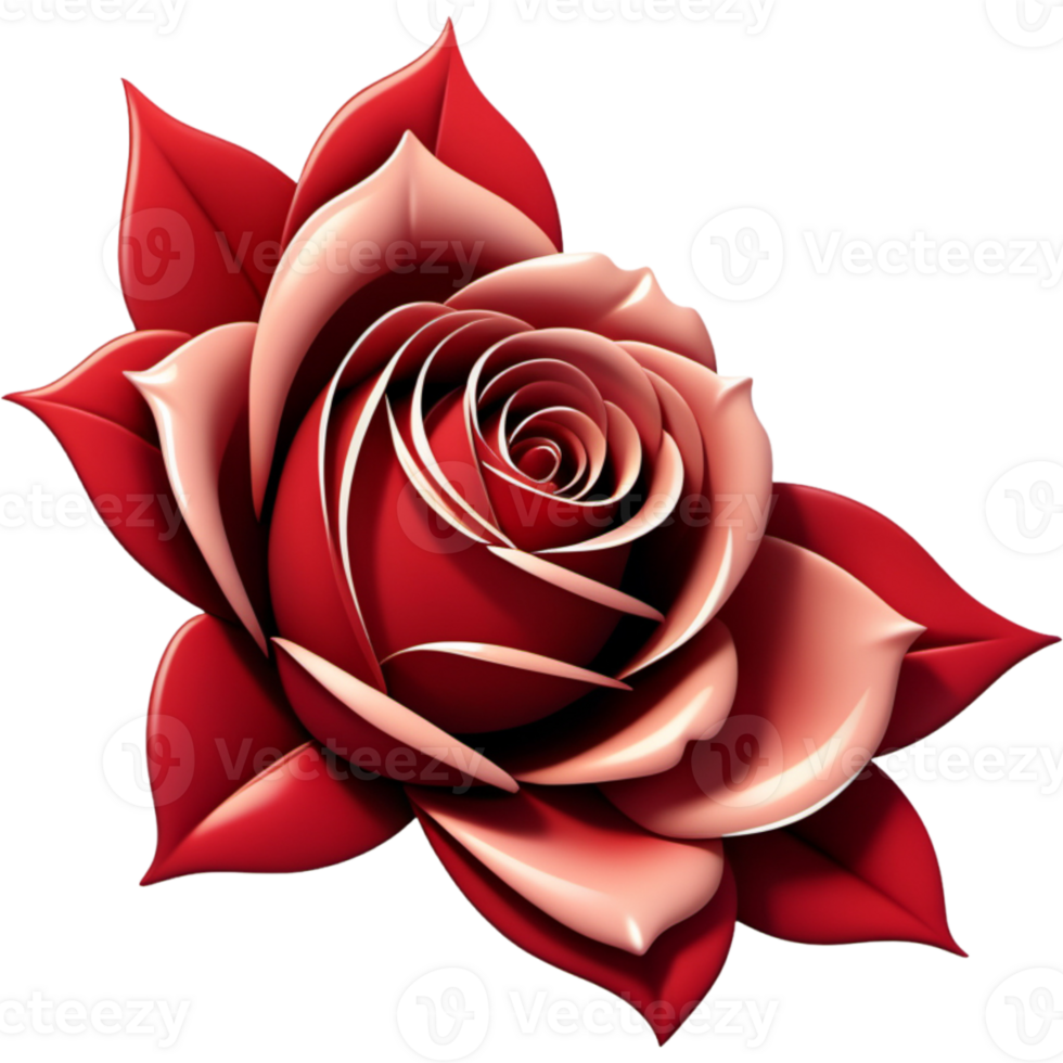 Beautiful red rose flower shirt design. AI Generative png