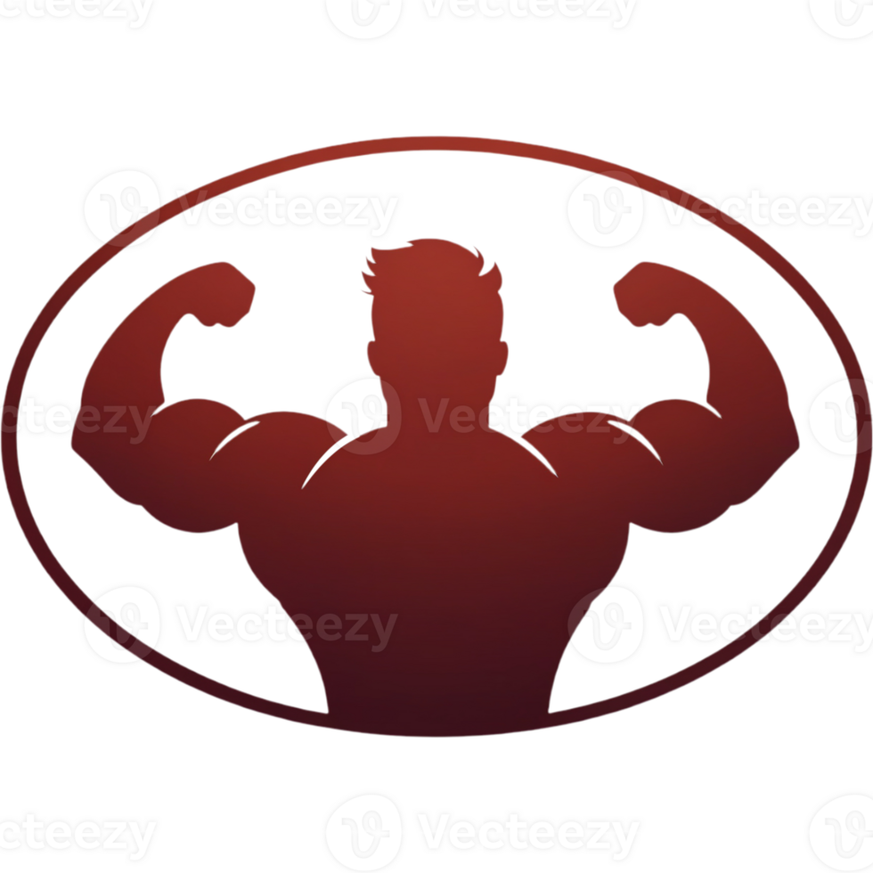 Realistic gym logo shirt design. AI Generative png