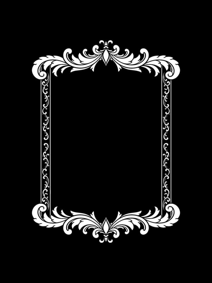 Vintage ornament for pole luxury simple vector