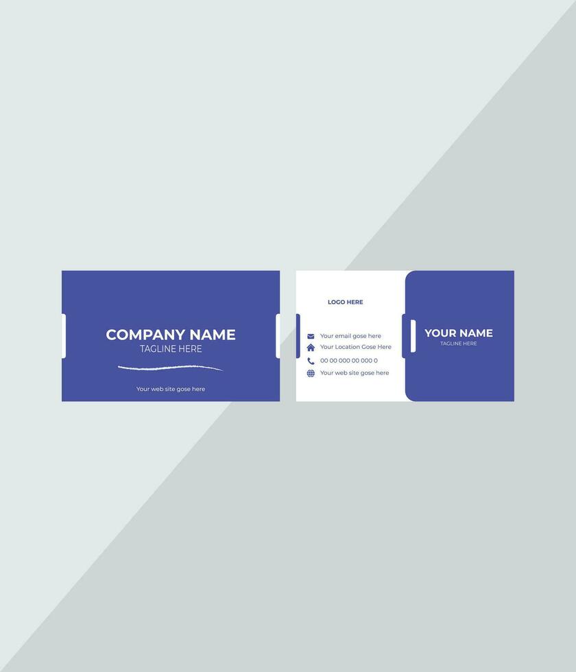 Minimal Individual Business Card Layout vector