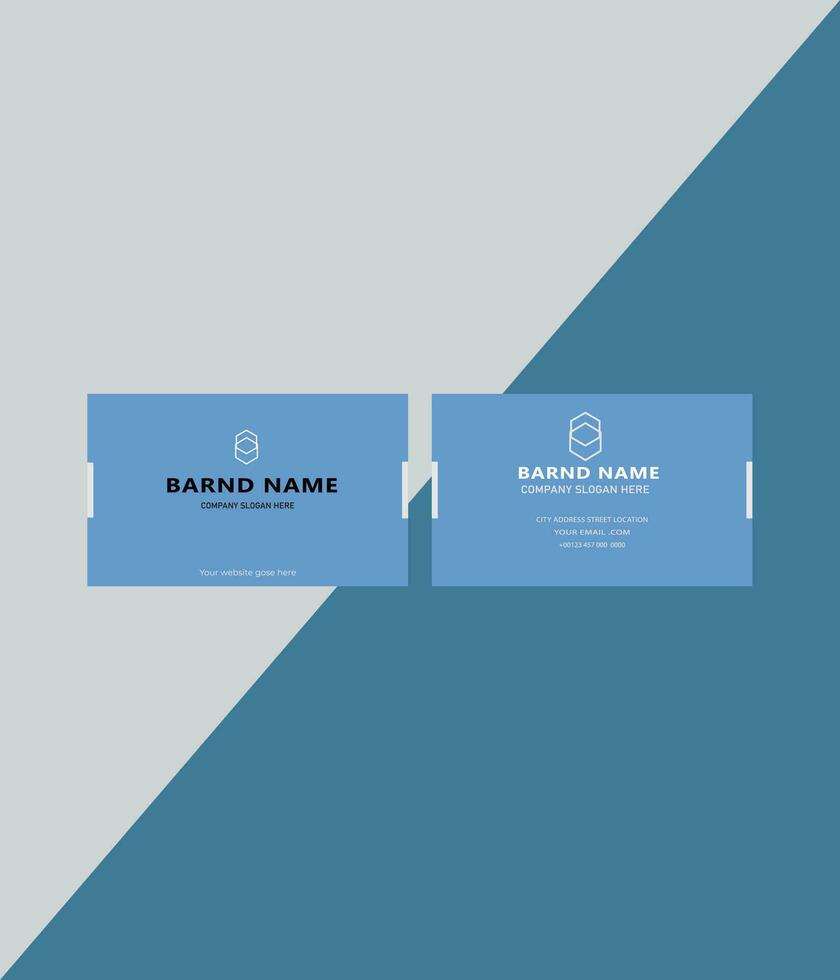 Simple Business Card Layout vector