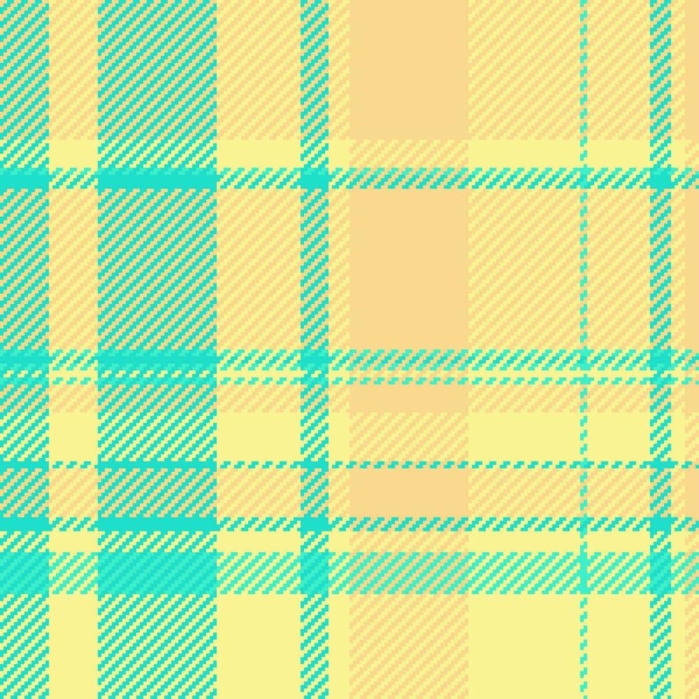 Background texture fabric of plaid check tartan with a seamless textile vector pattern.