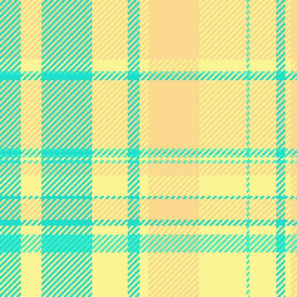 Background texture fabric of plaid check tartan with a seamless textile vector pattern.