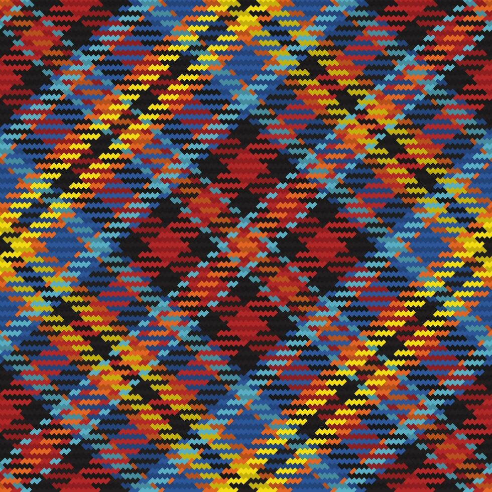 Seamless pattern of scottish tartan plaid. Repeatable background with check fabric texture. Vector backdrop striped textile print.