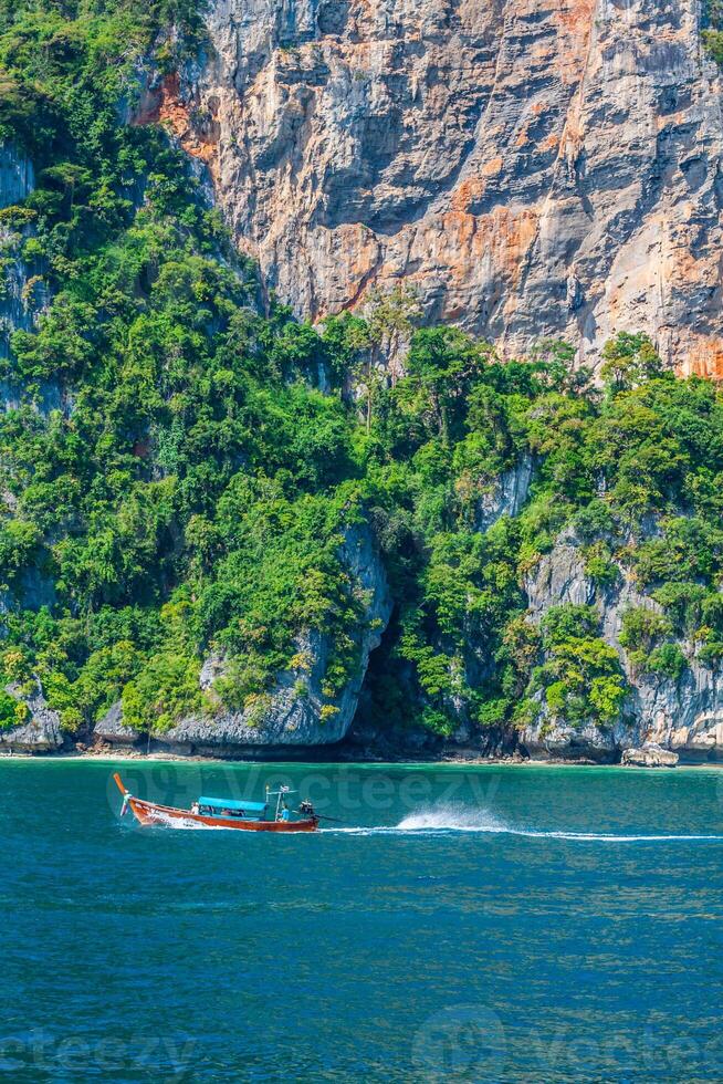 Traditional Thai longtail boat photo