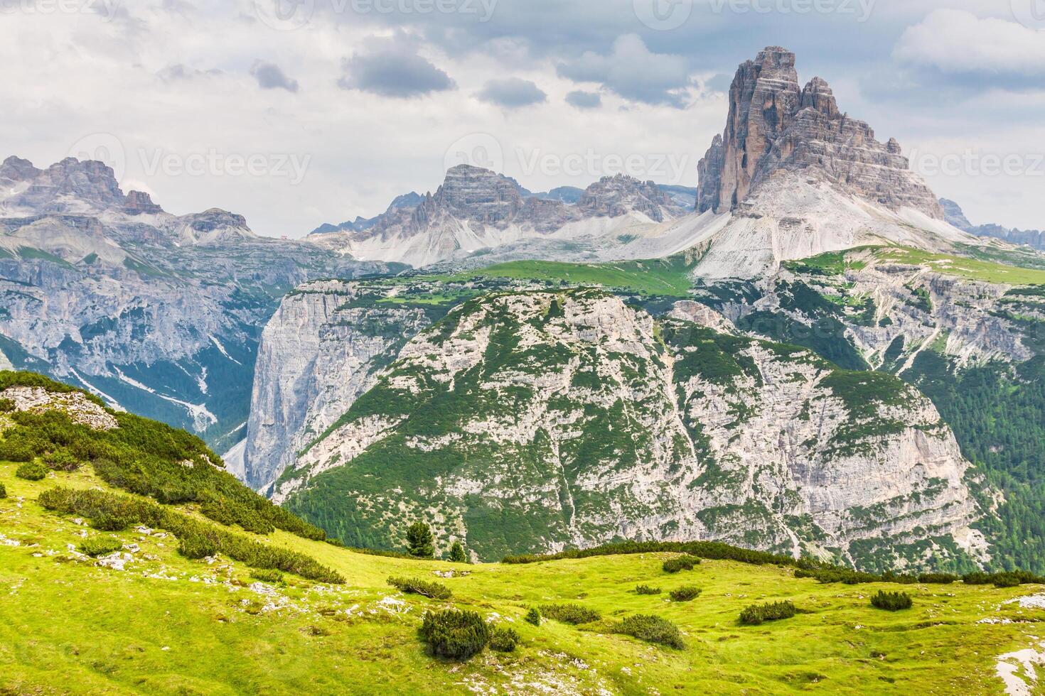 Tre Cime di Lavaredo in Cortina d'Ampezzo, - Dolomites, Italy photo