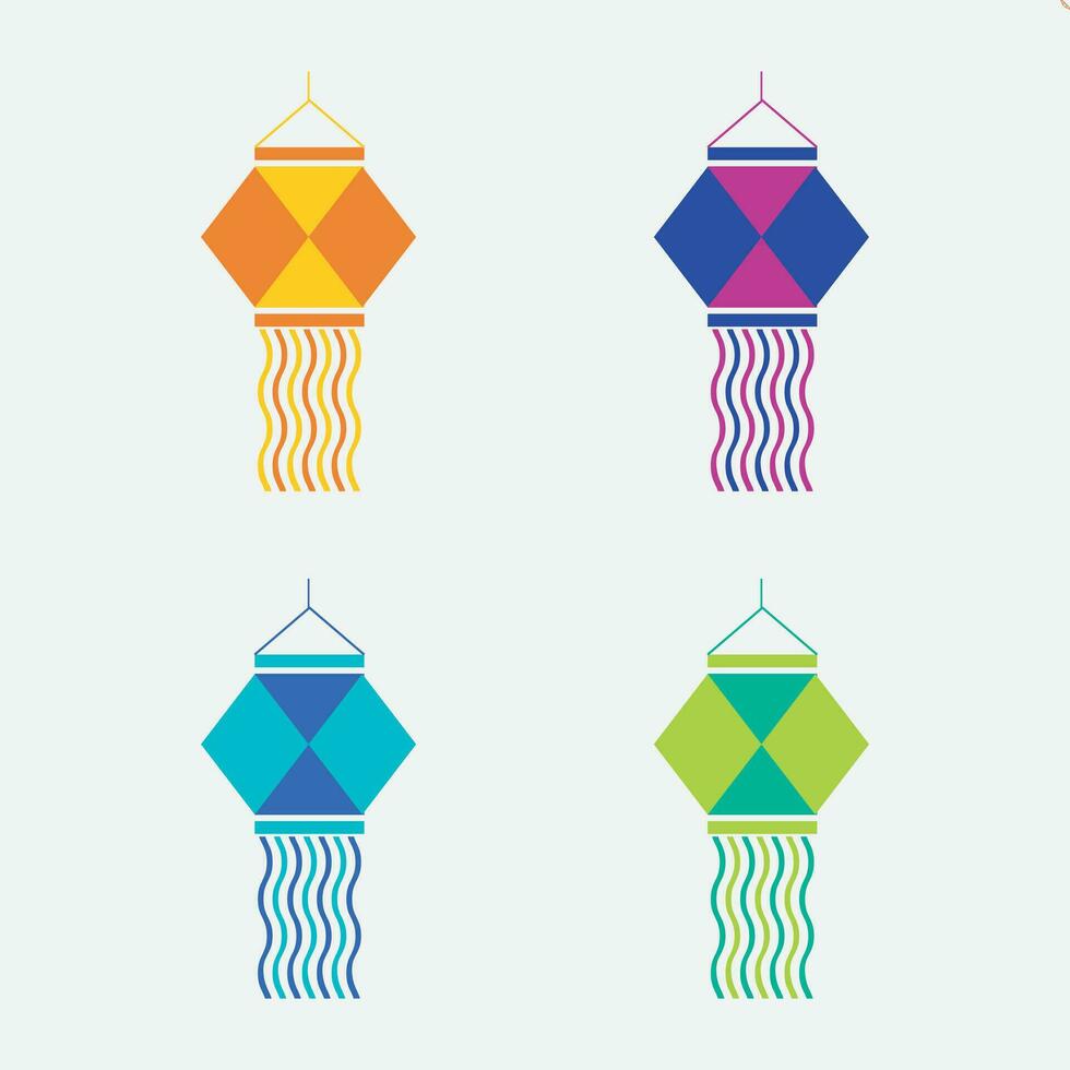 Happy Diwali lamp and element design  for social media vector