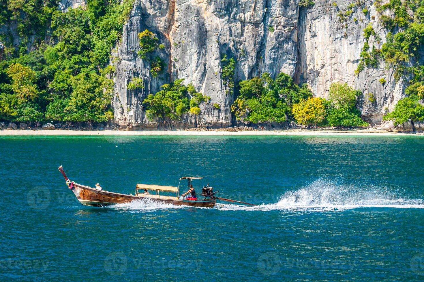 Traditional Thai longtail boat photo