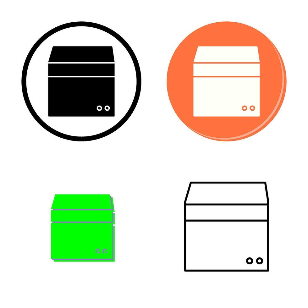 Unique Box Vector Icon