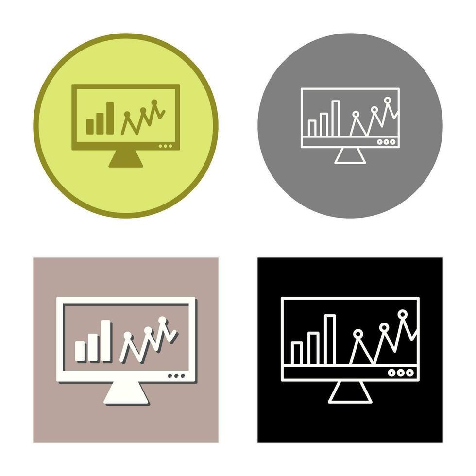 Online Stats Vector Icon