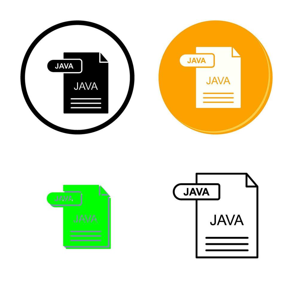 icono de vector de java