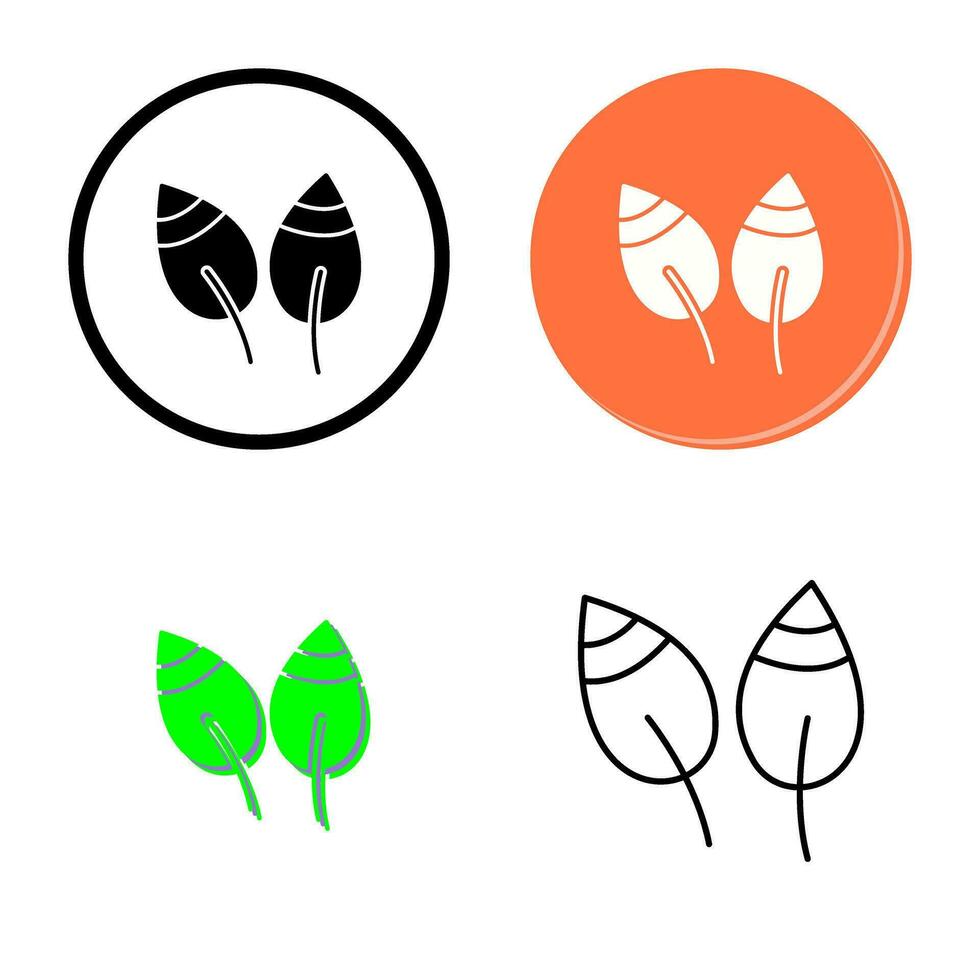 icono de vector de hojas