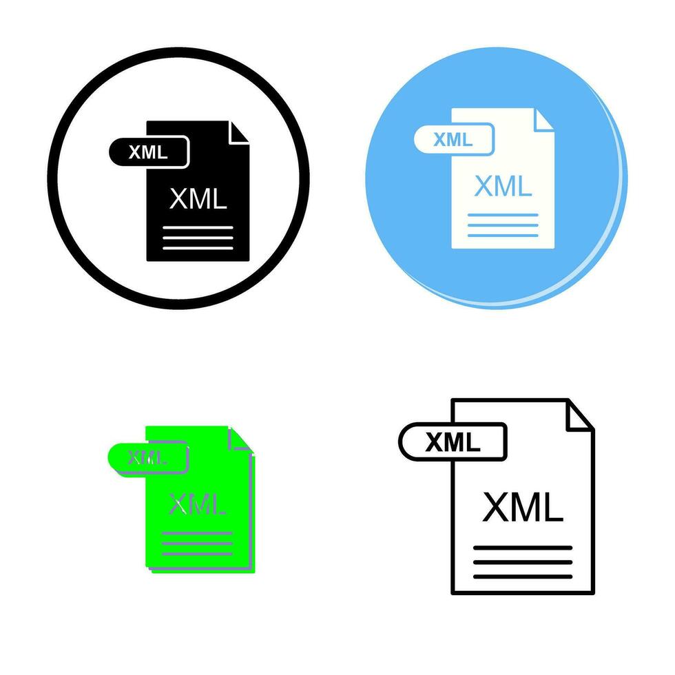 XML Vector Icon
