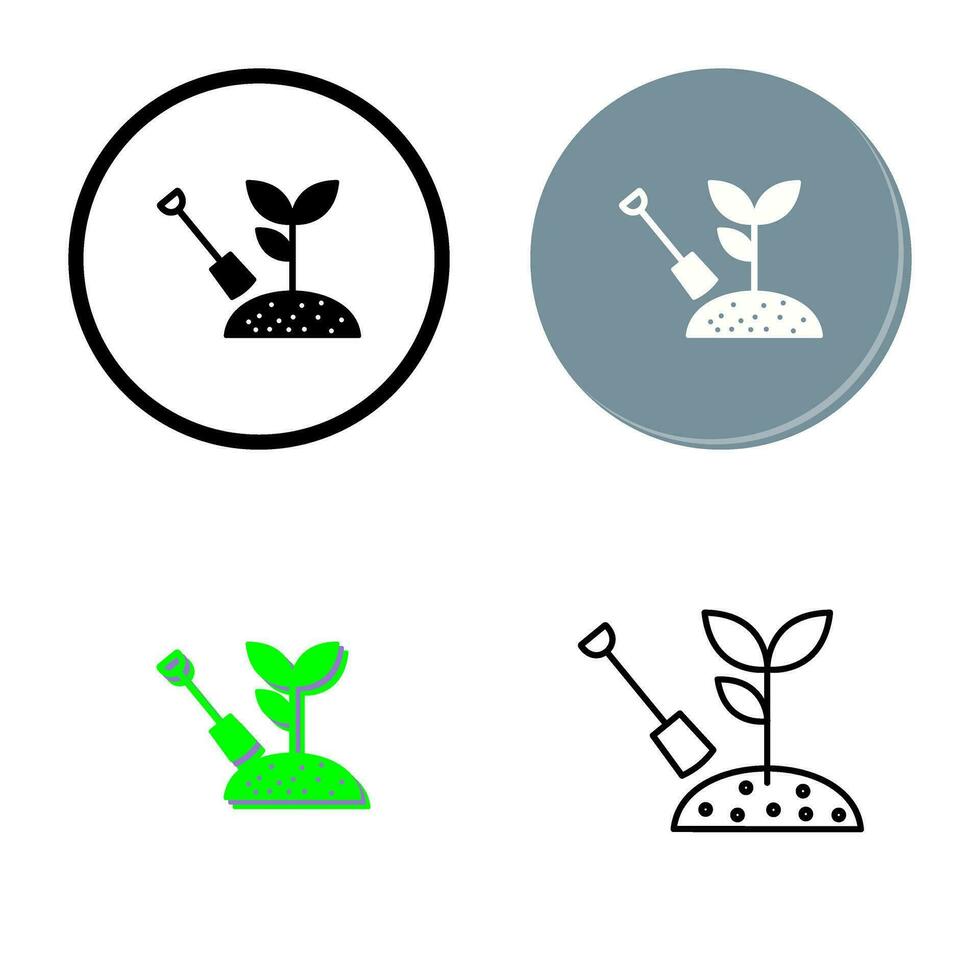 icono de vector de plantación