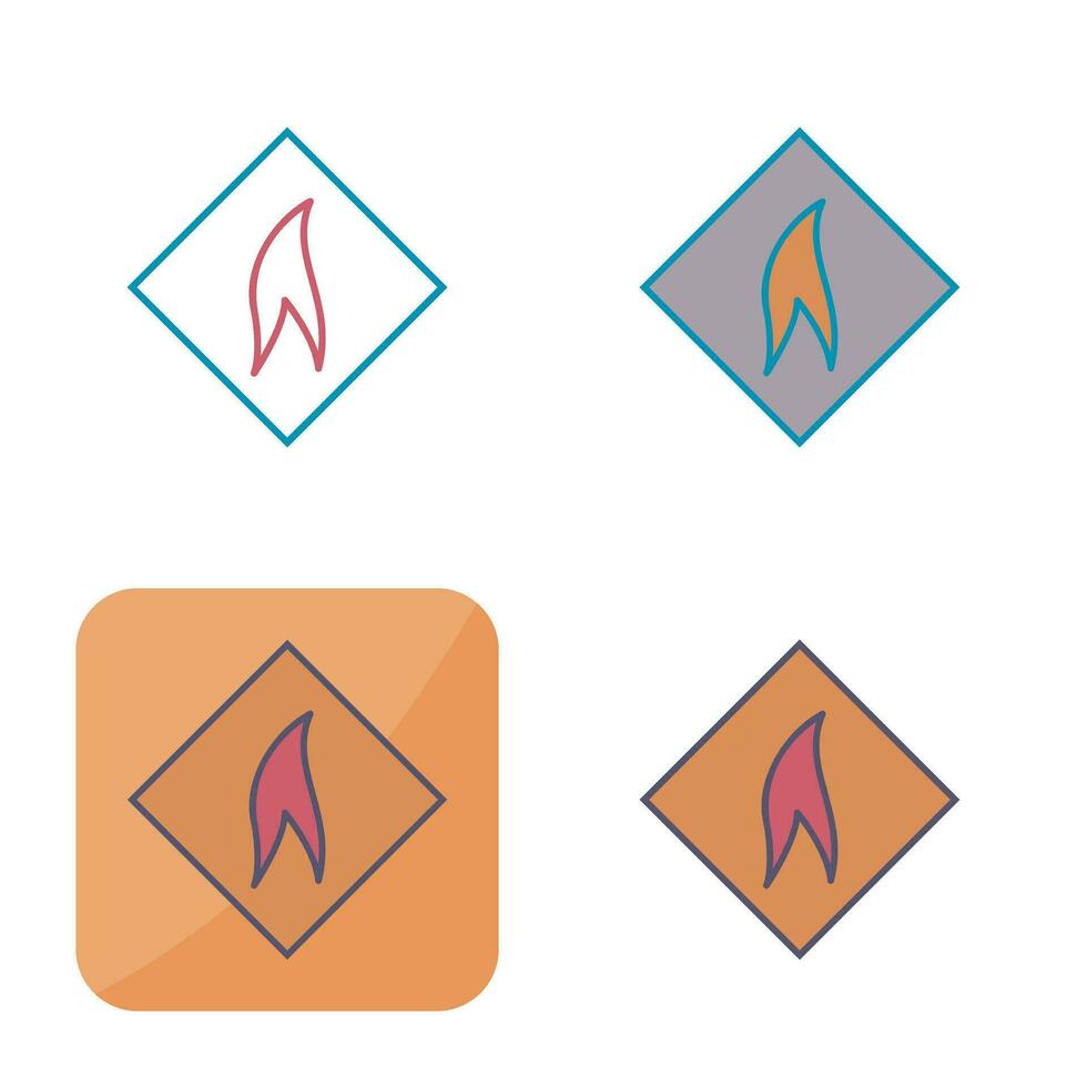 Flammable Material Vector Icon