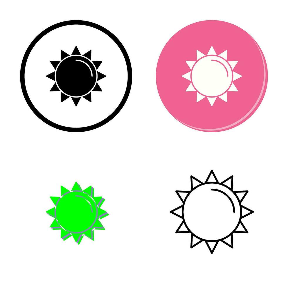 icono de vector de sol