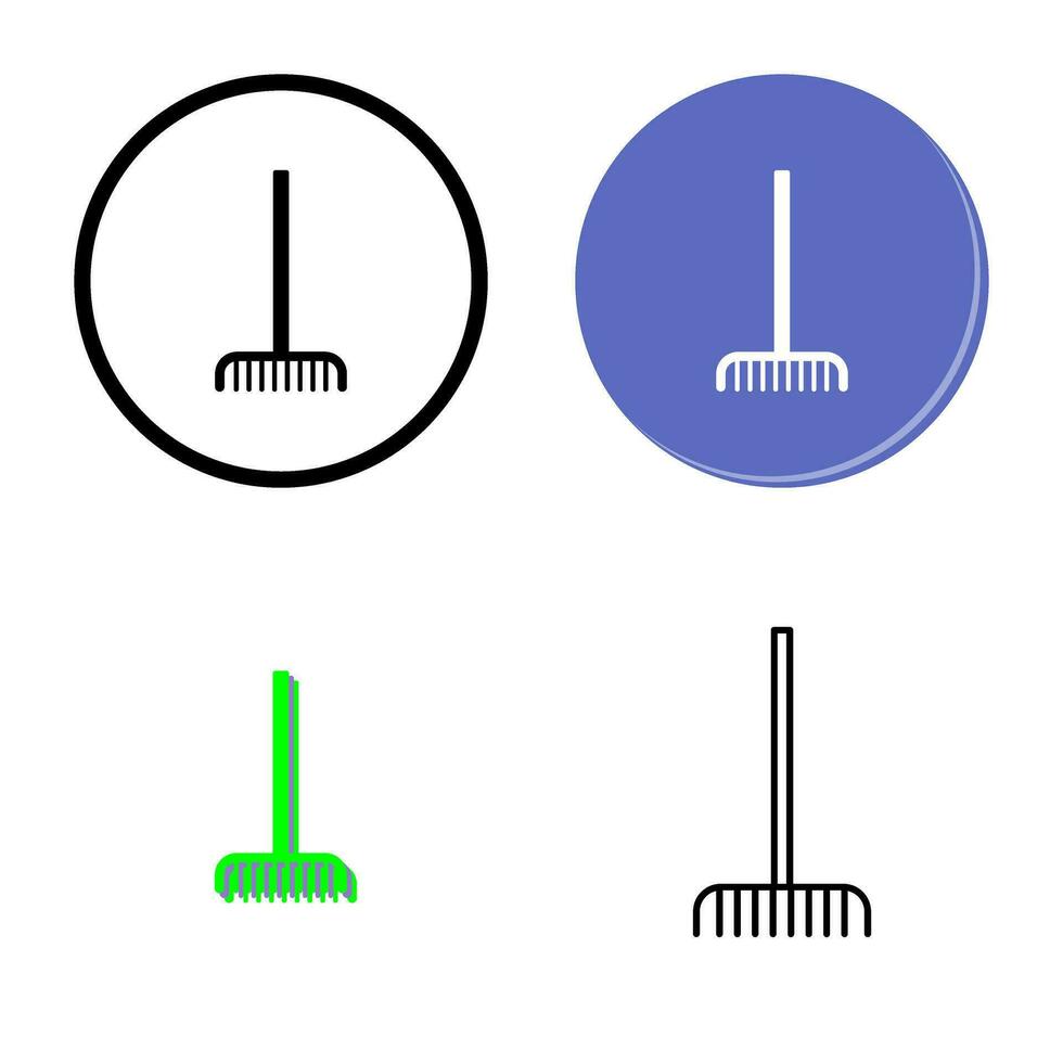 Fork picking Leaves Vector Icon