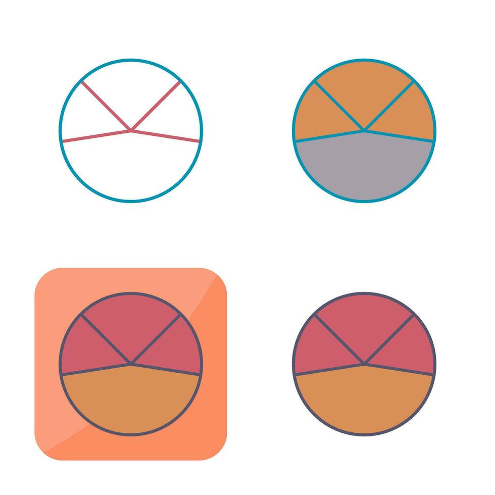 icono de vector de análisis de gráfico circular