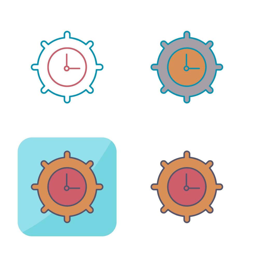 Time Settings Vector Icon