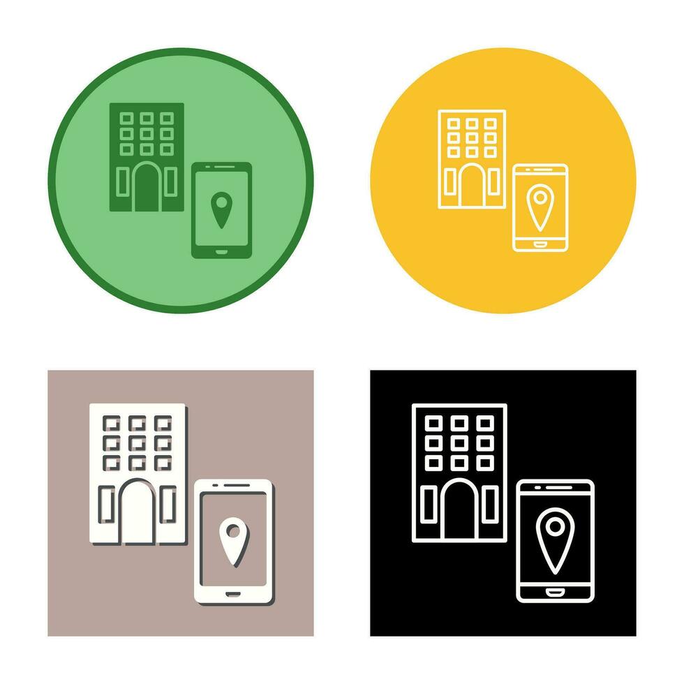 encontrar icono de vector de hotel