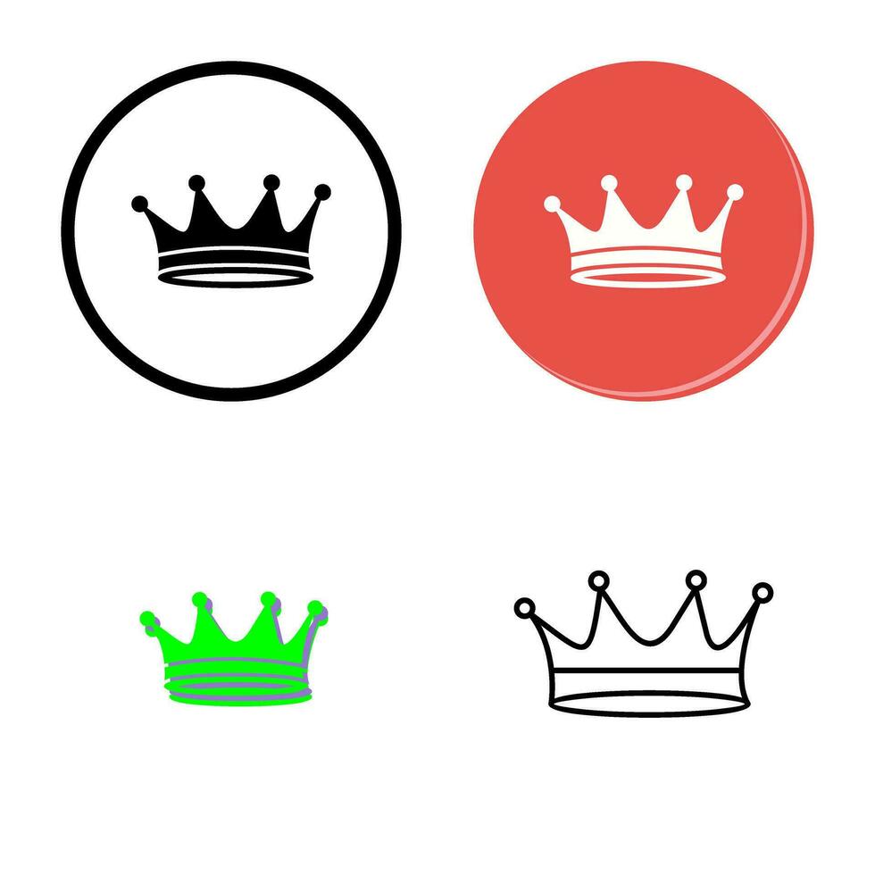 King Crown Vector Icon