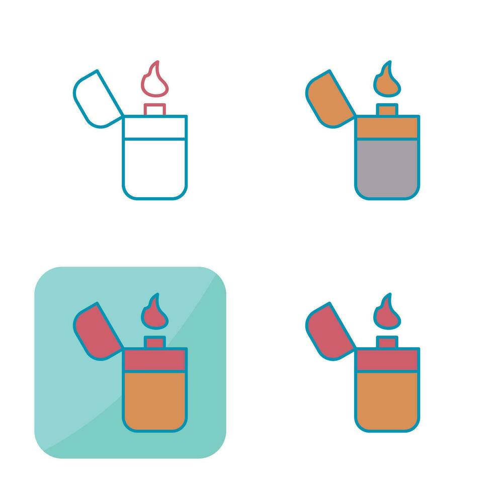 Unique Lighter Vector Icon