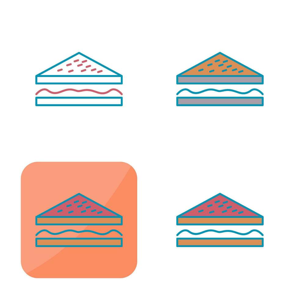 Unique Sandwich Vector Icon