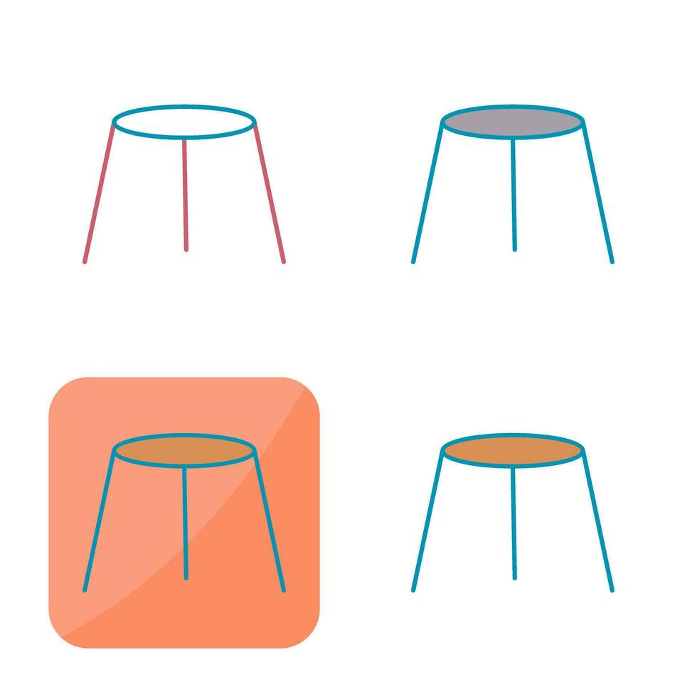 Unique Stool Vector Icon