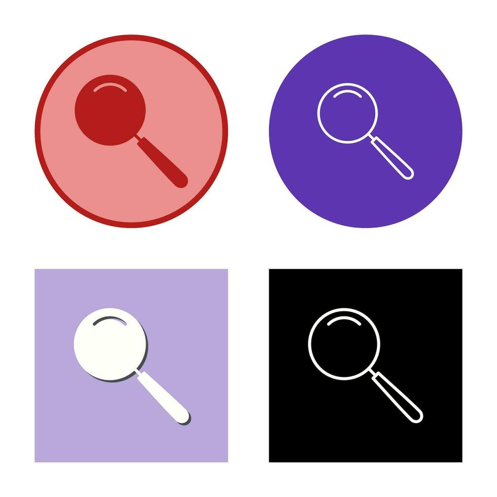 Unique Magnifier Vector Icon