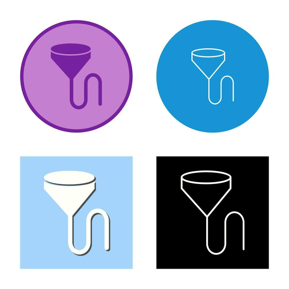 Unique Beer Bong Vector Icon