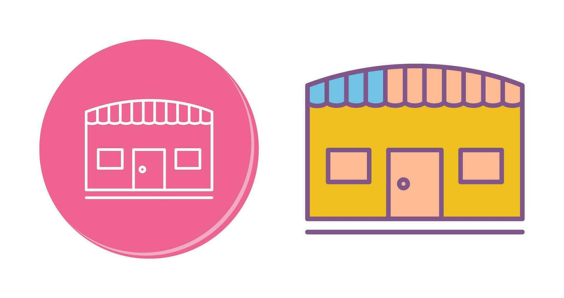 Unique Store Vector Icon