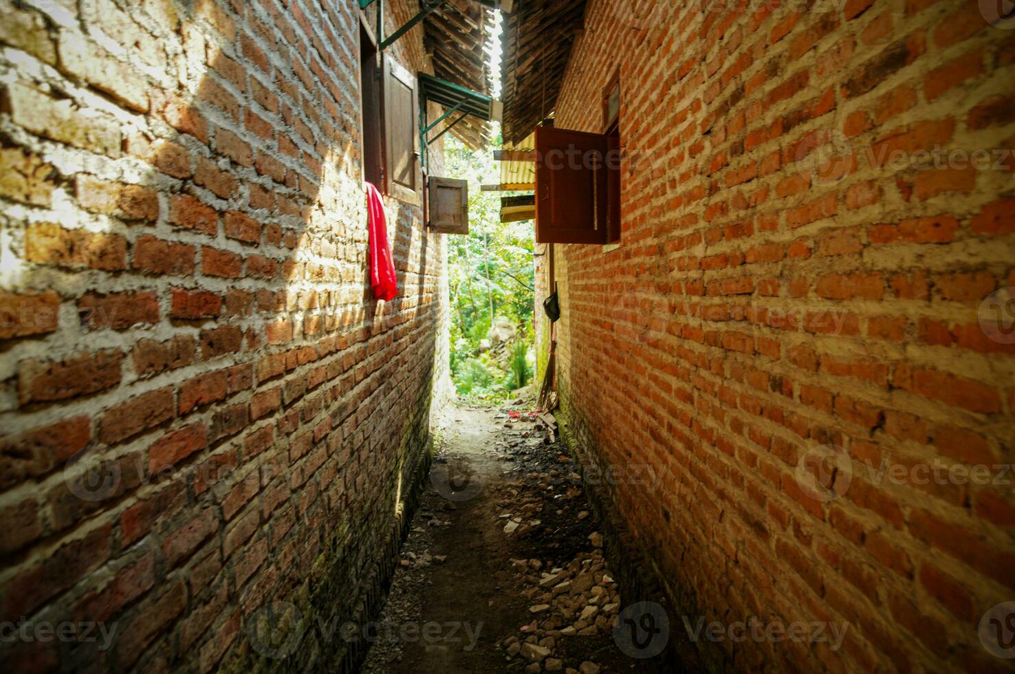 A Narrow path in a small town photo