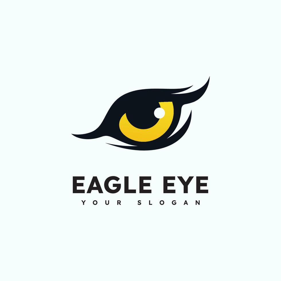 Eagle predator eye falcon bird logo       business vector