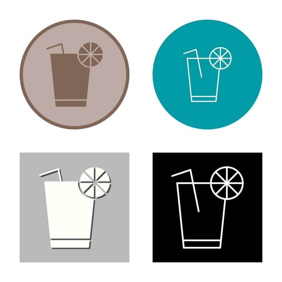 icono de vector de jugo de limón único