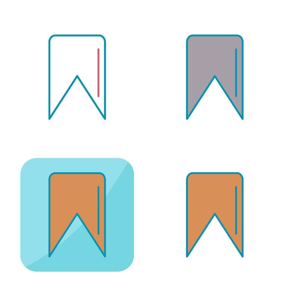 Unique Bookmark Vector Icon