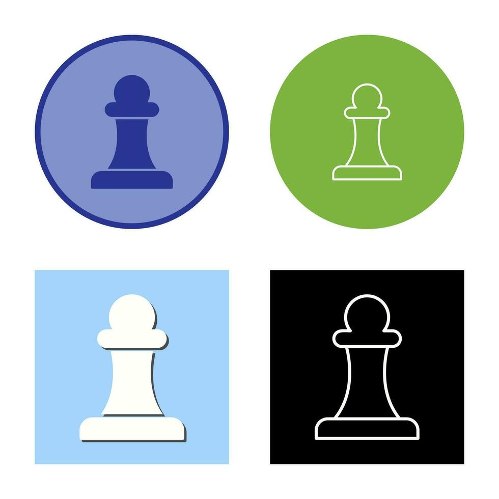 Unique Pawn Vector Icon