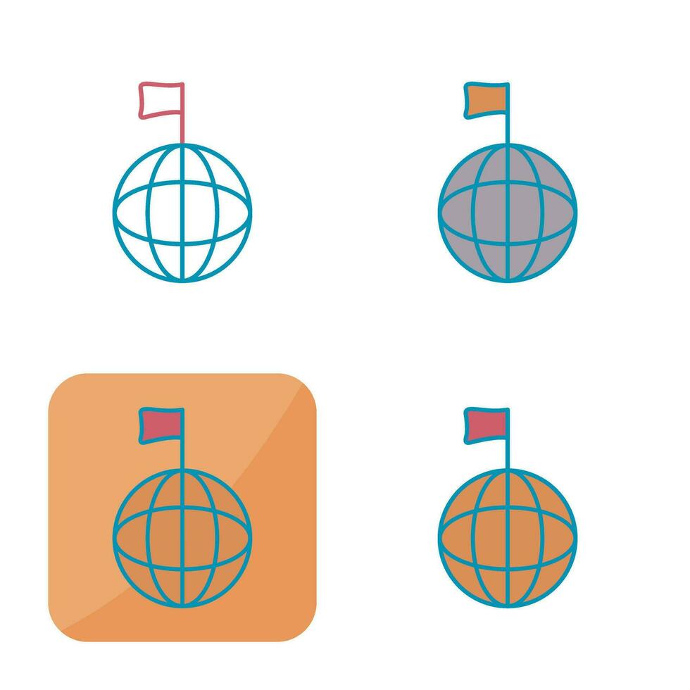 icono de vector de señales globales únicas