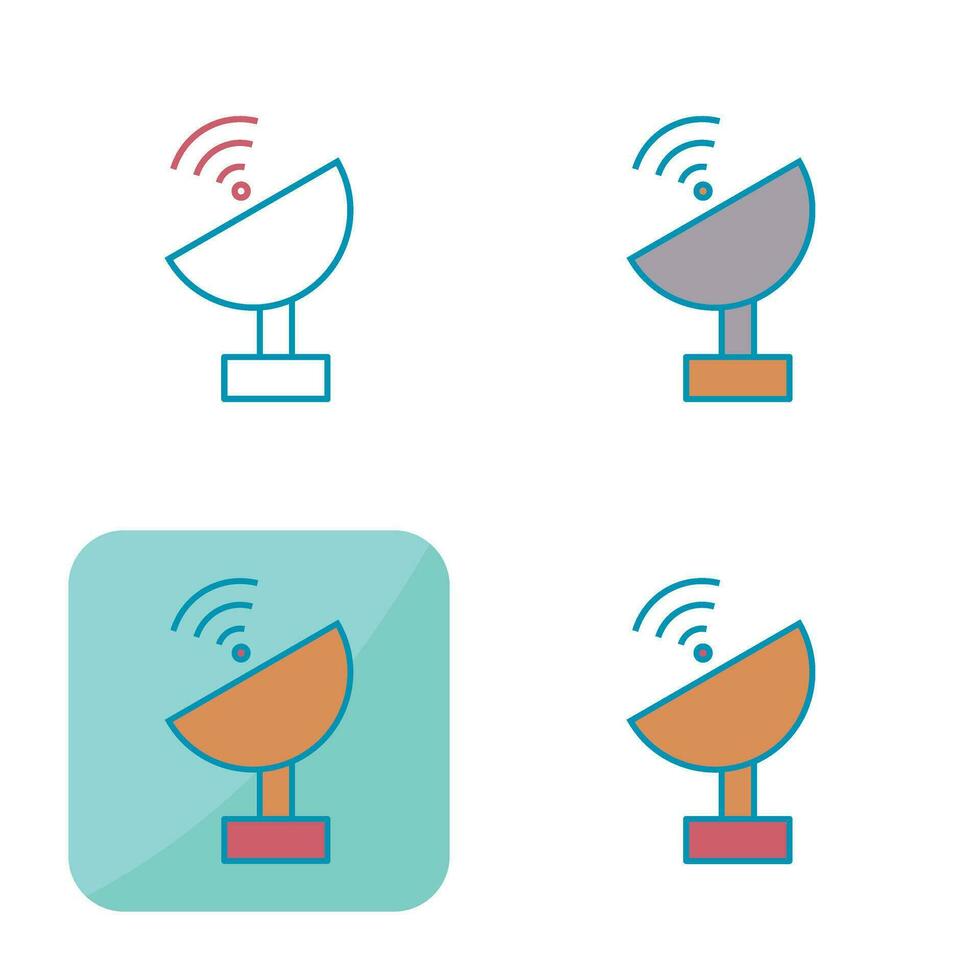 Unique Satellite Vector Icon