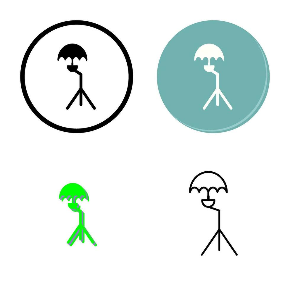 Unique Umbrella Stand Vector Icon