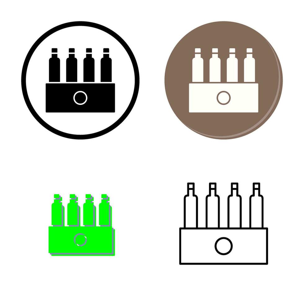 paquete único de icono de vector de cervezas