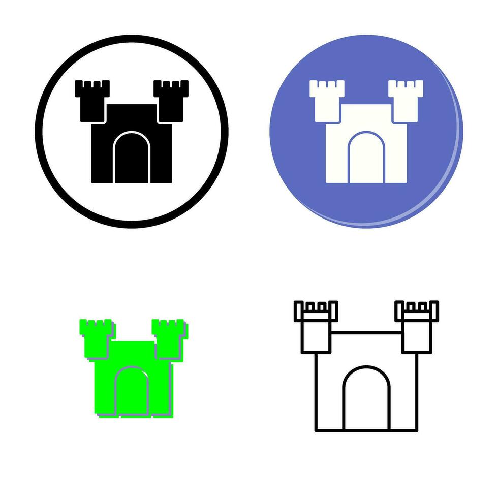 Unique Castle Vector Icon