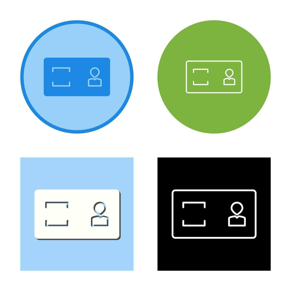 Unique Membership Card Vector Icon