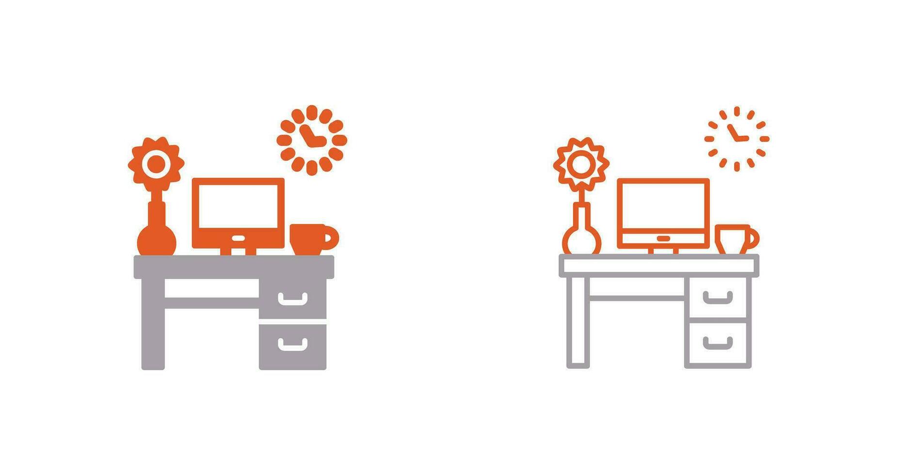 Work Table Vector Icon