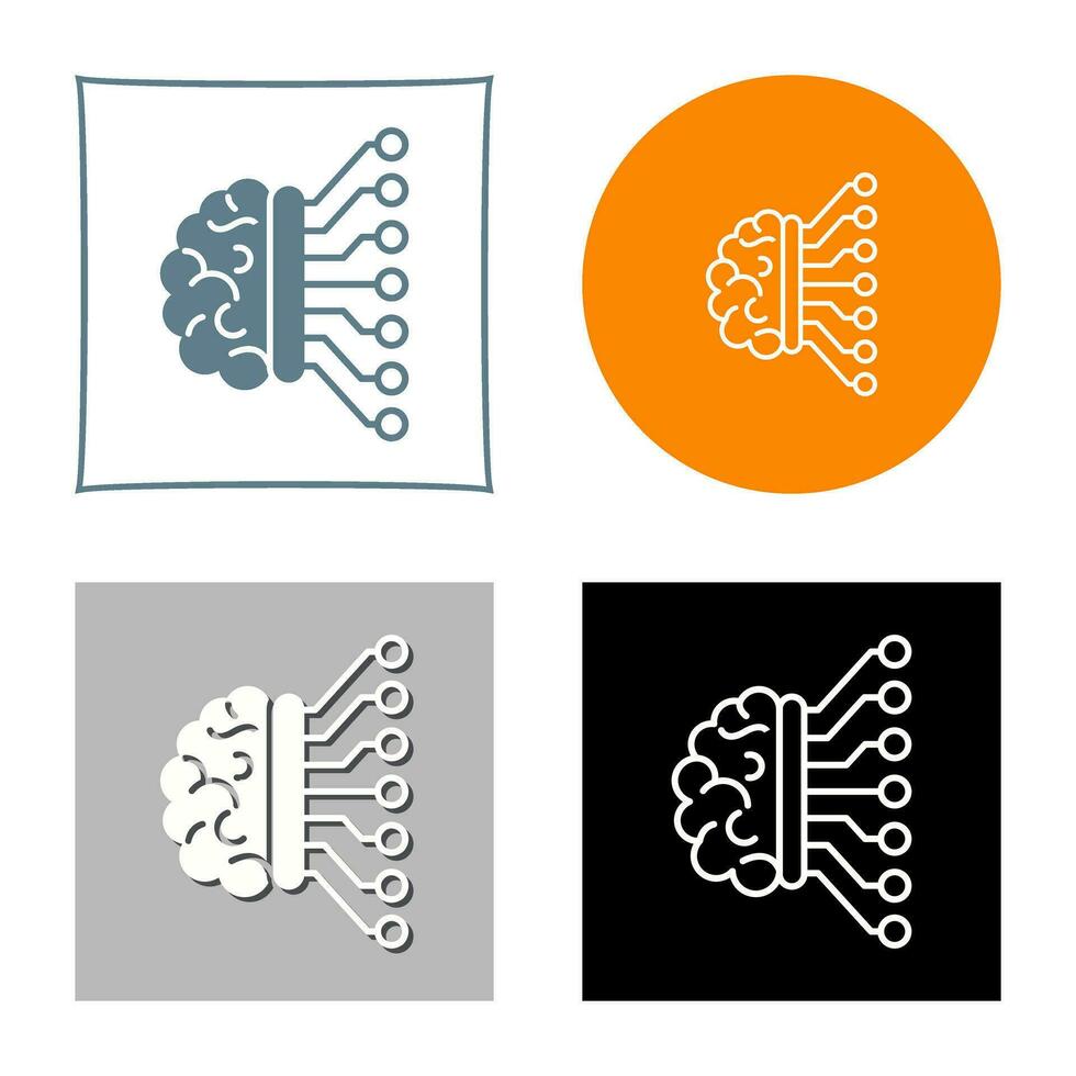 Machine Learning Vector Icon